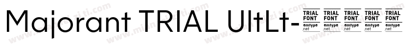 Majorant TRIAL UltLt字体转换